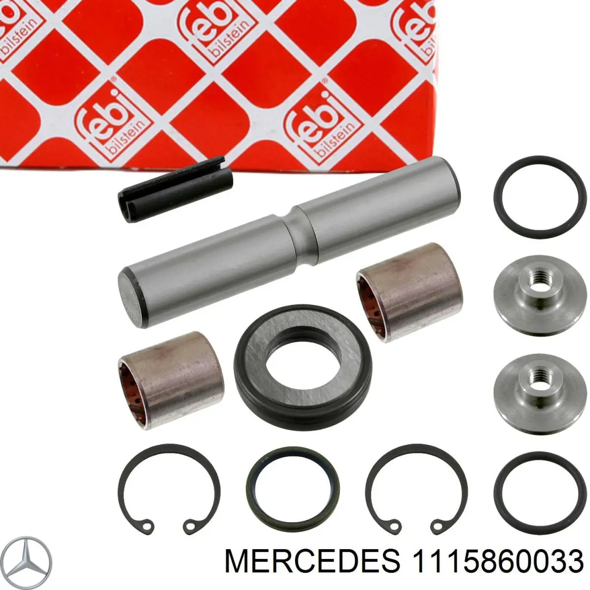 1115860033 Mercedes pivote del muñón del eje