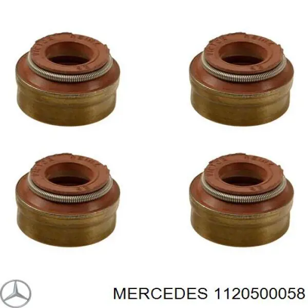 1120500058 Mercedes sello de aceite de valvula (rascador de aceite Entrada/Salida Kit De Motor)