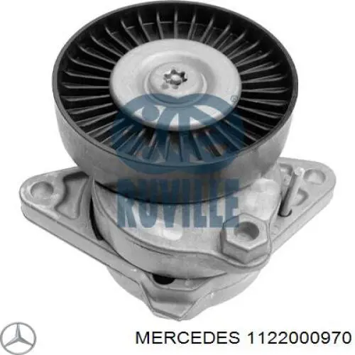 Tensor de la correa trapecial poli v Mercedes 1122000970