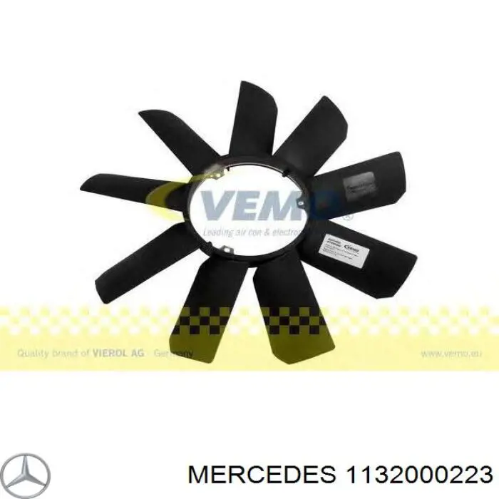 1132000223 Mercedes rodete ventilador, refrigeración de motor