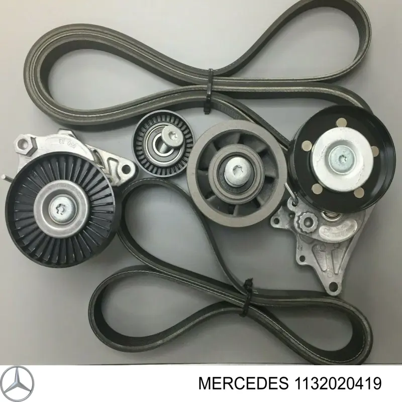 Comprar 1132020419 Mercedes Polea tensora, correa poli V