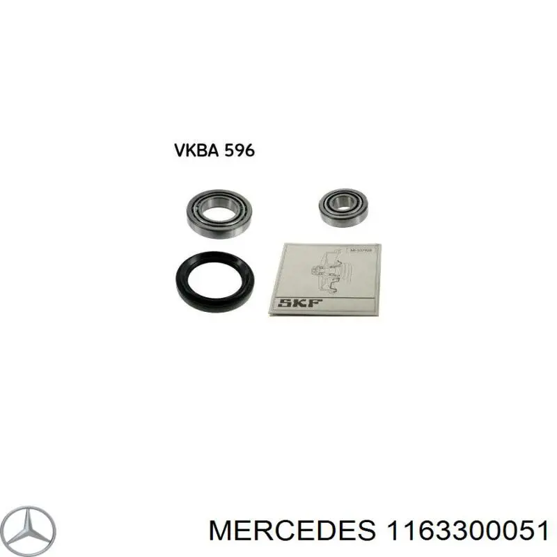 Cojinete de rueda delantero Mercedes 1163300051 precio, desde 13,45 EUR