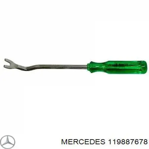 119887678 Mercedes clips fijación, revestimiento puerta