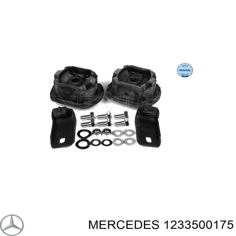 1233500175 Mercedes suspensión, cuerpo del eje trasero