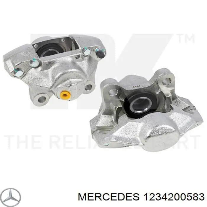 1234200583 Mercedes pinza de freno trasera izquierda