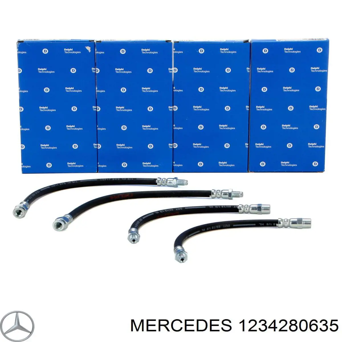 1234280635 Mercedes latiguillo de freno delantero