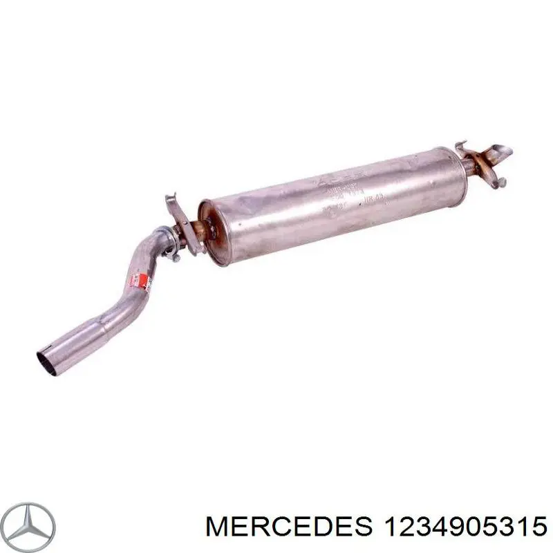 1234905315 Mercedes silenciador posterior