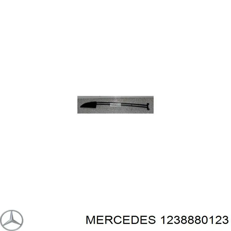 1238880123 Mercedes rejilla de ventilación, parachoques trasero, izquierda
