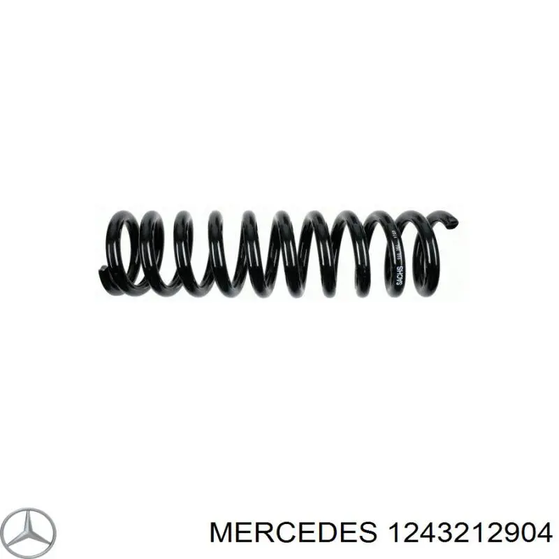 1243212904 Mercedes muelle de suspensión eje delantero