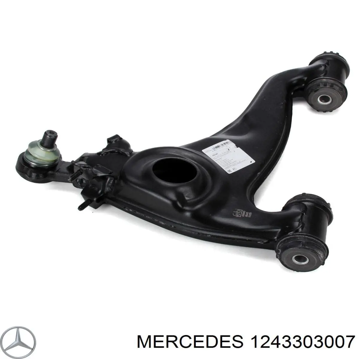 Brazo inferior izquierdo de la suspensión delantera 1243303007 Mercedes