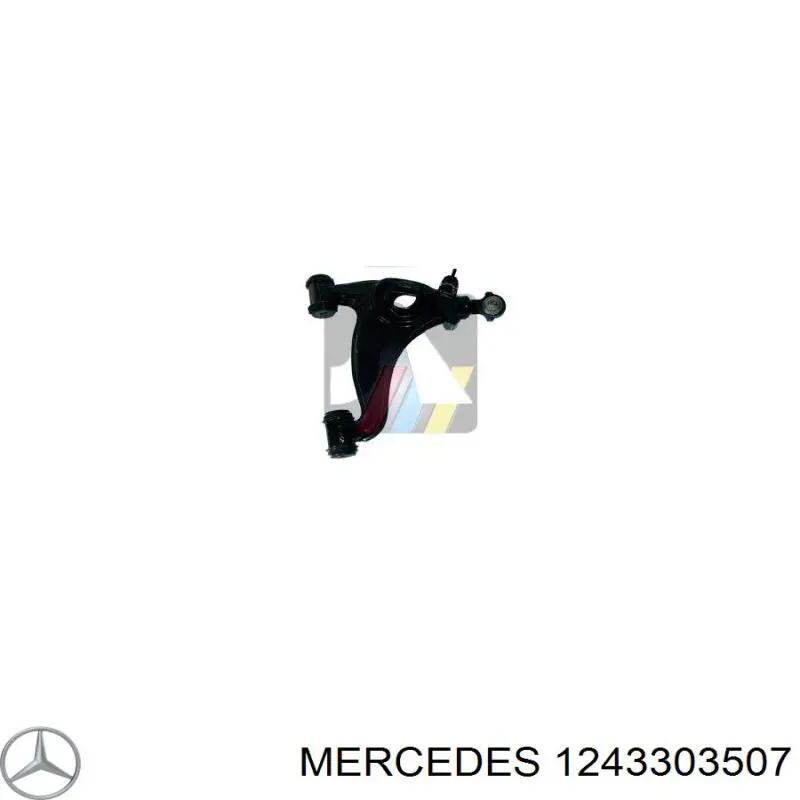 1243303507 Mercedes barra oscilante, suspensión de ruedas delantera, inferior derecha