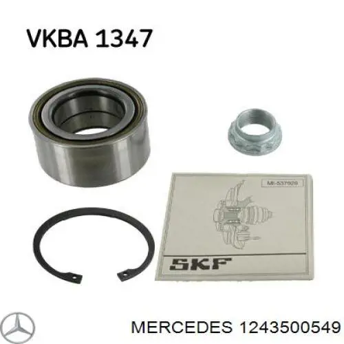 1243500549 Mercedes cojinete de rueda trasero