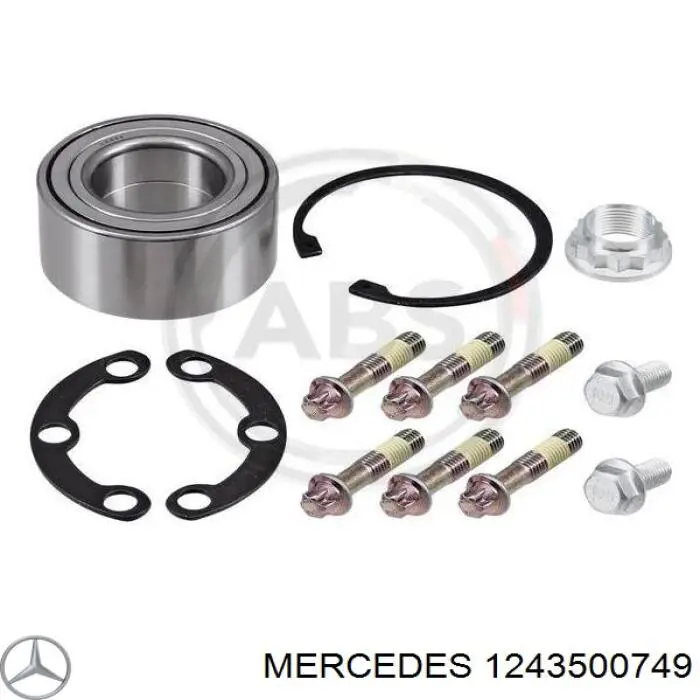 1243500749 Mercedes cojinete de rueda trasero