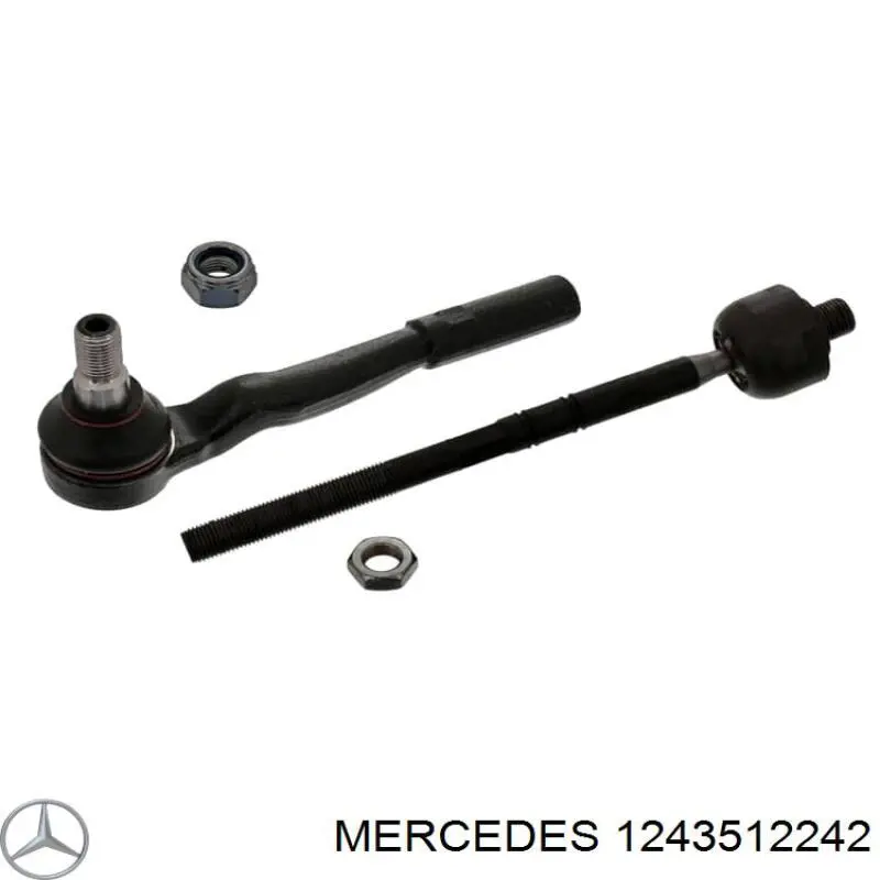 Silentblock del soporte delantero del diferencial trasero 1243512242 Mercedes