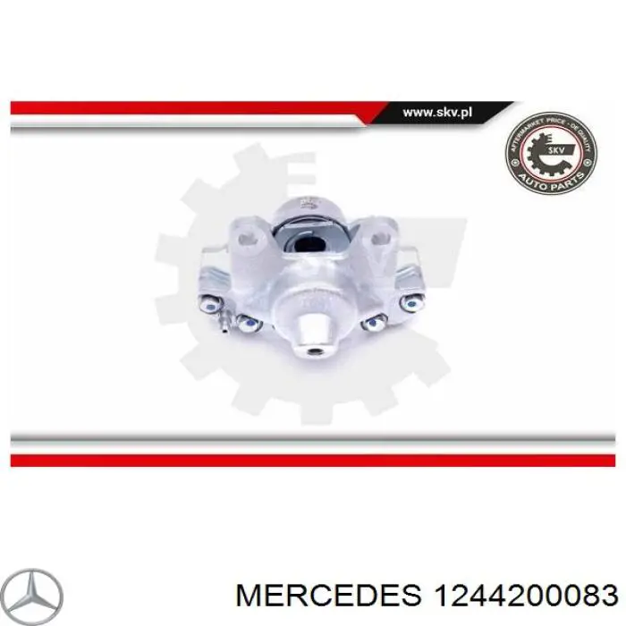 1244200083 Mercedes pinza de freno trasera izquierda