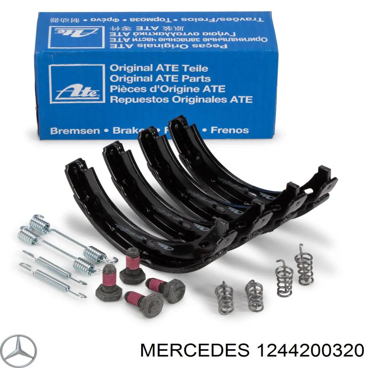 Juego de zapatas de frenos, freno de estacionamiento Mercedes E C124