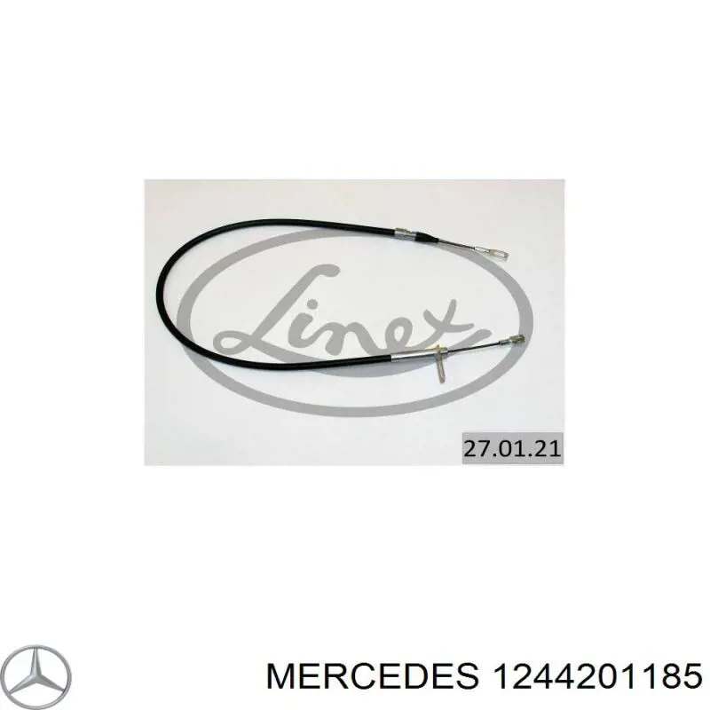 Cable de freno de mano trasero derecho/izquierdo Mercedes 1244201185