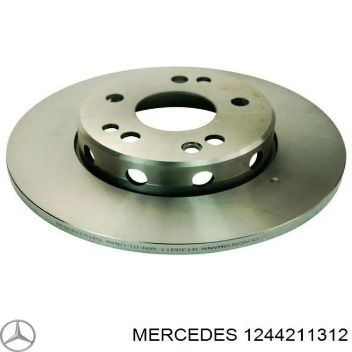1244211312 Mercedes disco de freno delantero