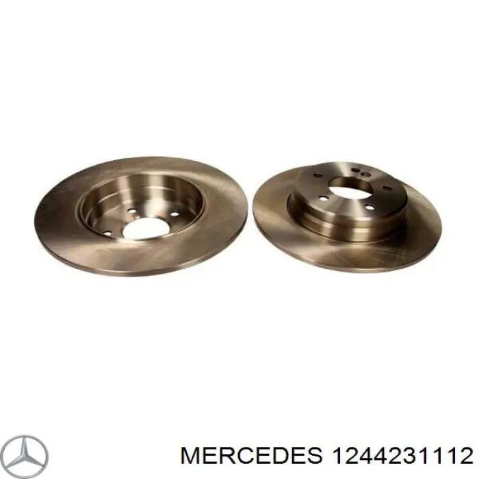 1244231112 Mercedes disco de freno trasero