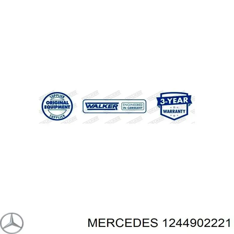 1244902221 Mercedes silenciador del medio