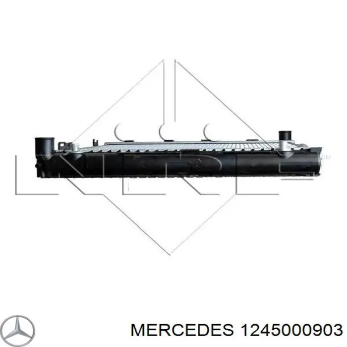 1245000903 Mercedes radiador refrigeración del motor