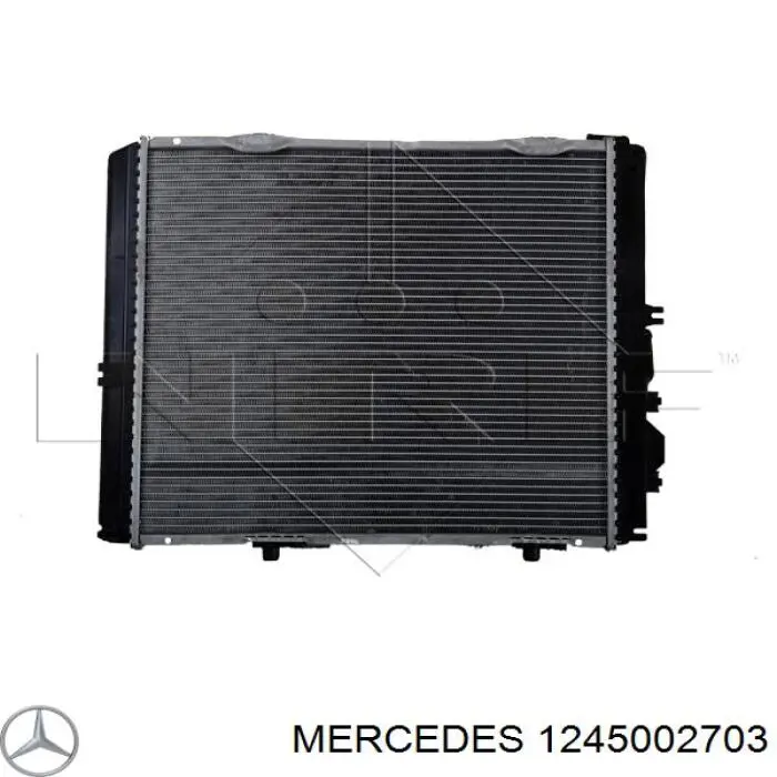 1245002703 Mercedes radiador refrigeración del motor