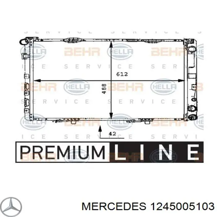 1245005103 Mercedes radiador