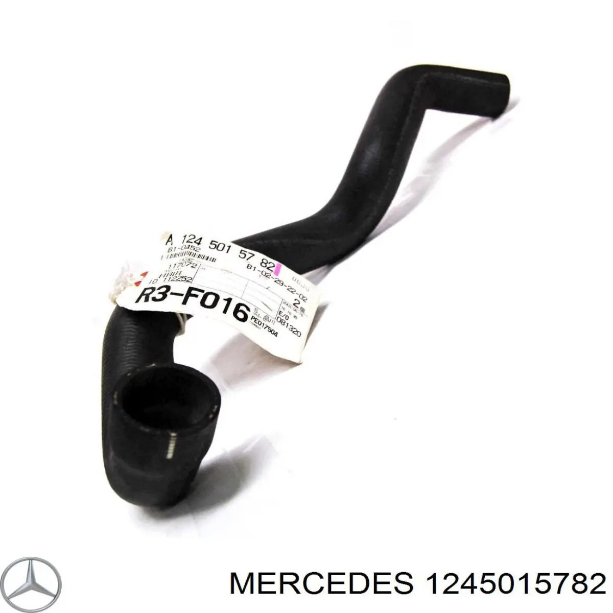 124 501 57 82 Mercedes manguera refrigerante para radiador inferiora