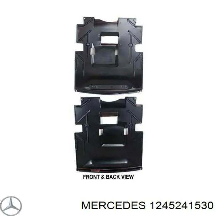 1245241530 Mercedes protección motor /empotramiento