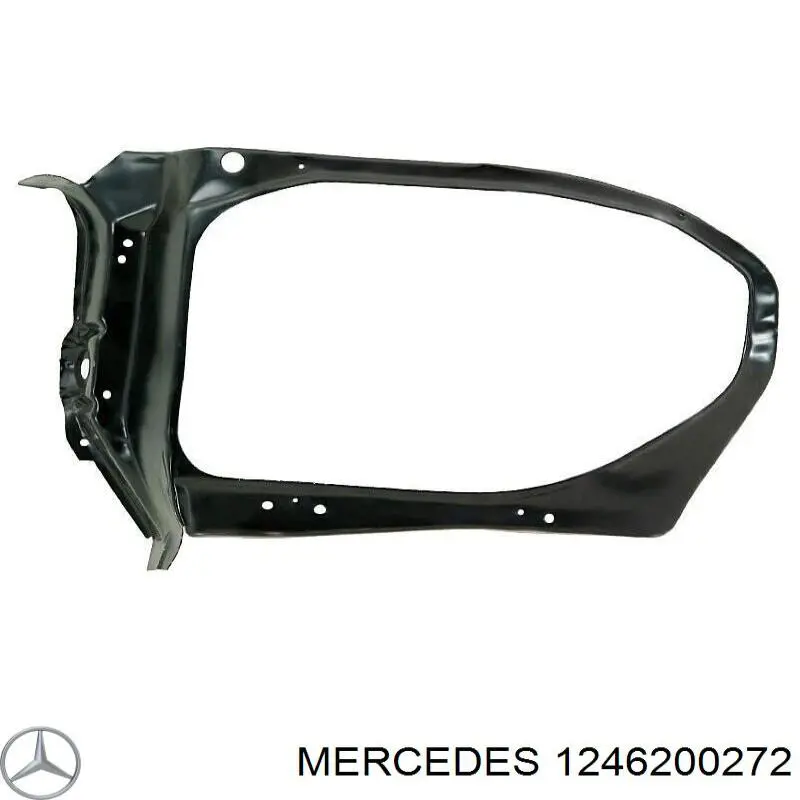 1246200272 Mercedes soporte de radiador superior