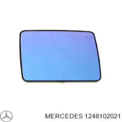 1248102021 Mercedes cristal de espejo retrovisor exterior derecho