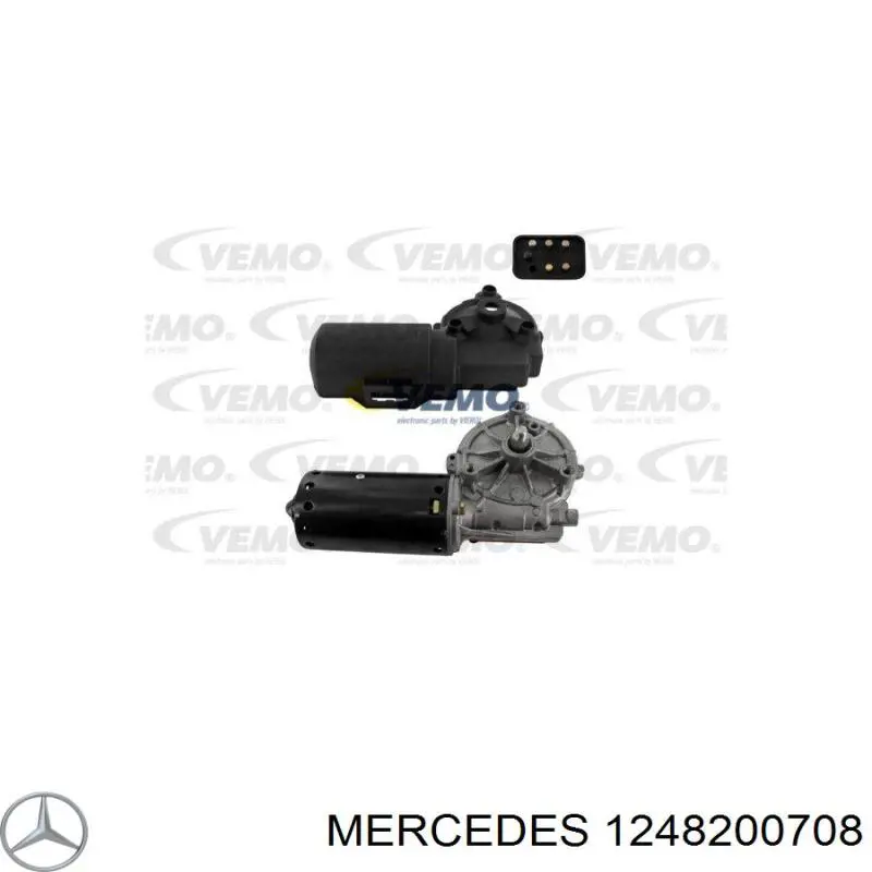 1248200708 Mercedes motor del limpiaparabrisas del parabrisas