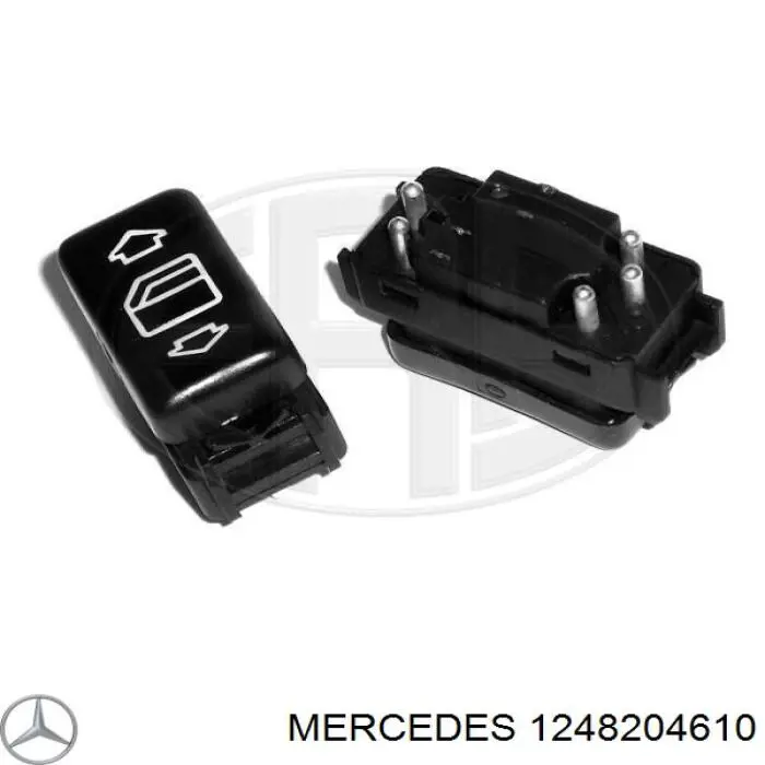 1248204610 Mercedes botón de encendido, motor eléctrico, elevalunas, puerta delantera izquierda