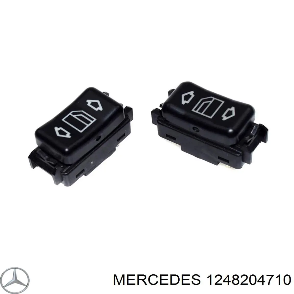 1248204710 Mercedes botón de encendido, motor eléctrico, elevalunas, puerta trasera derecha