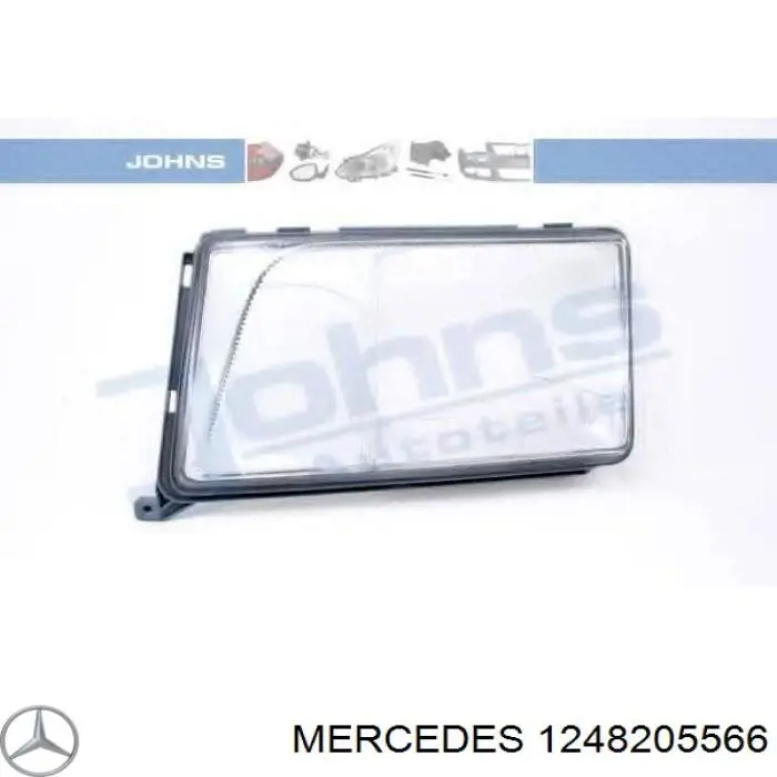 1248205566 Mercedes cristal de faro izquierdo