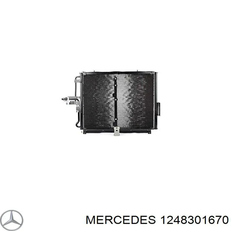 1248301670 Mercedes condensador aire acondicionado