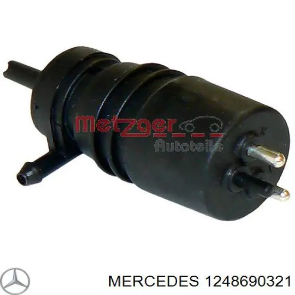 Bomba de agua limpiaparabrisas, delantera A1248690021 Mercedes