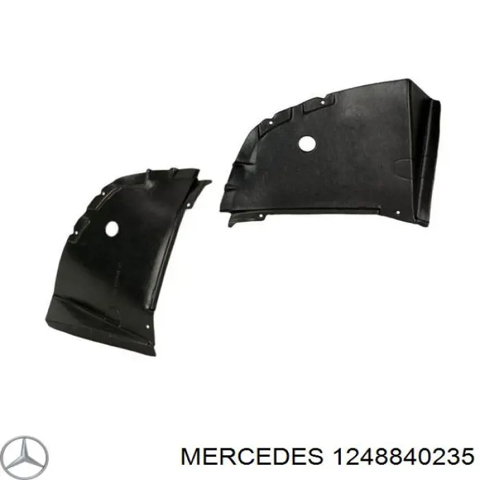 1248840235 Mercedes guardabarros interior, aleta delantera, derecho