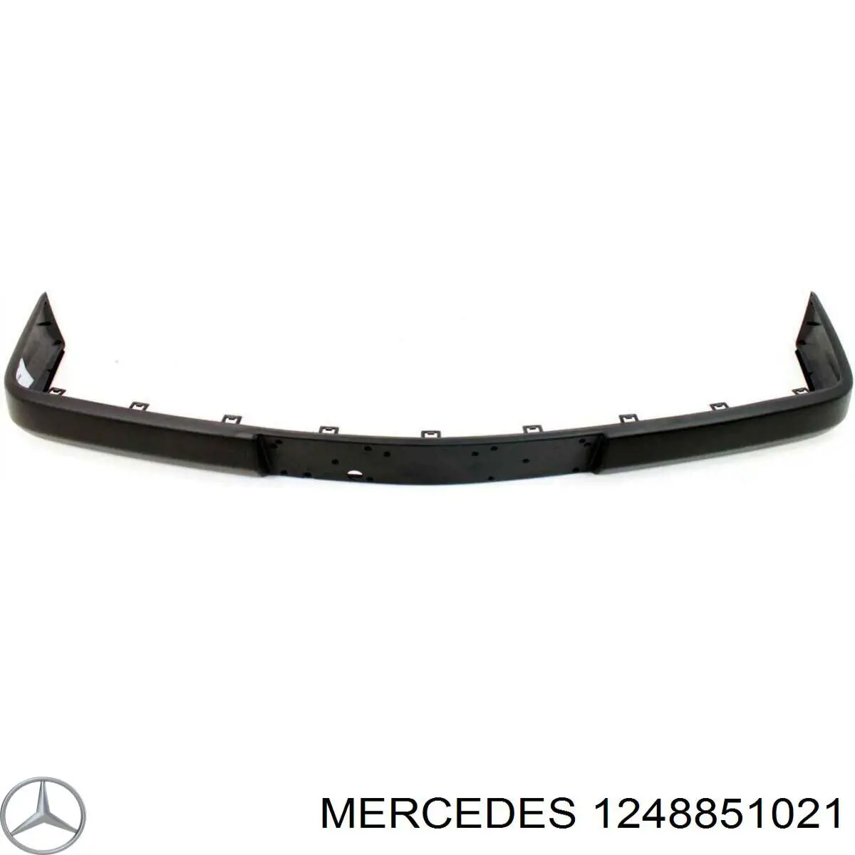 A1248851021 Mercedes listón embellecedor/protector, parachoques delantero central