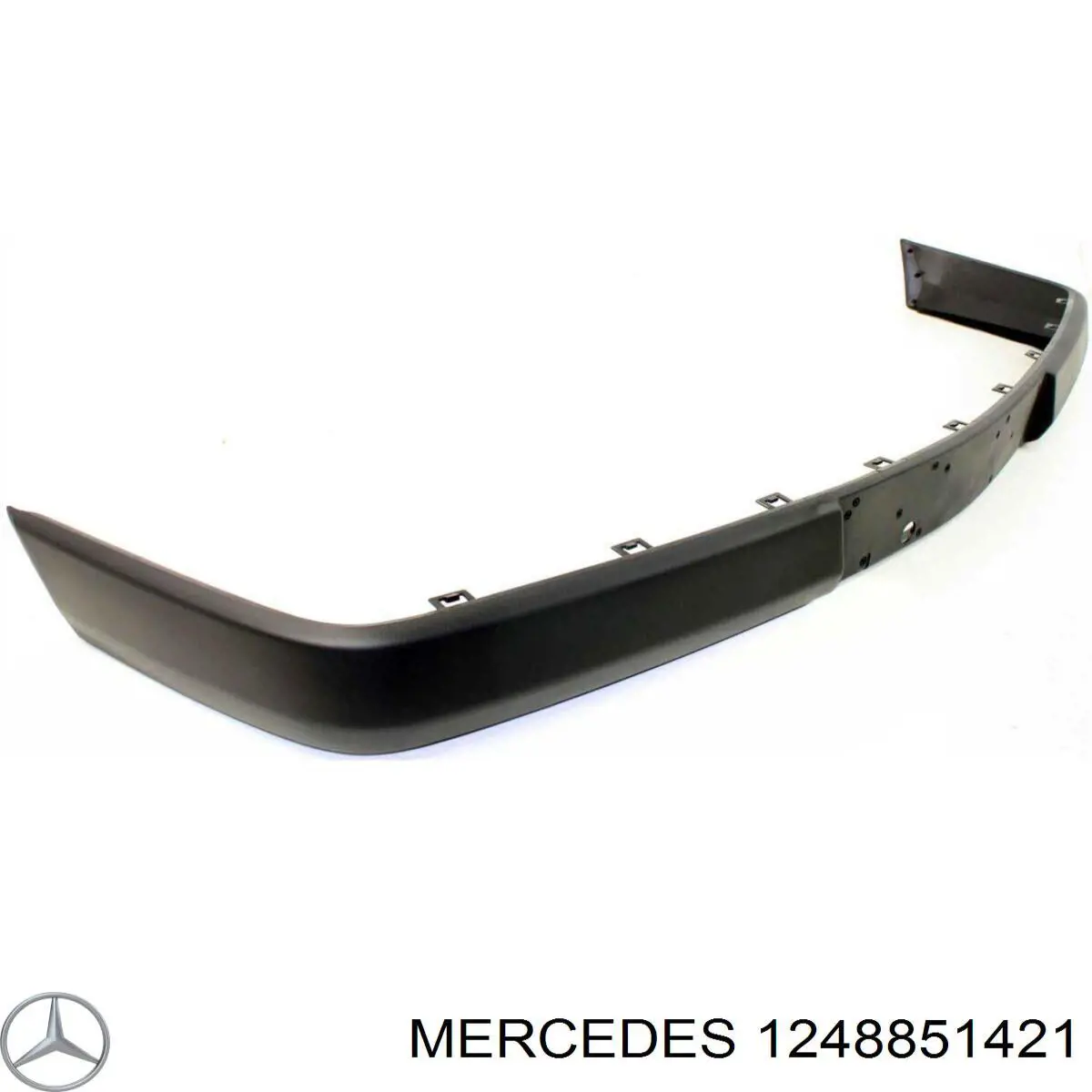 1248851421 Mercedes listón embellecedor/protector, parachoques delantero central