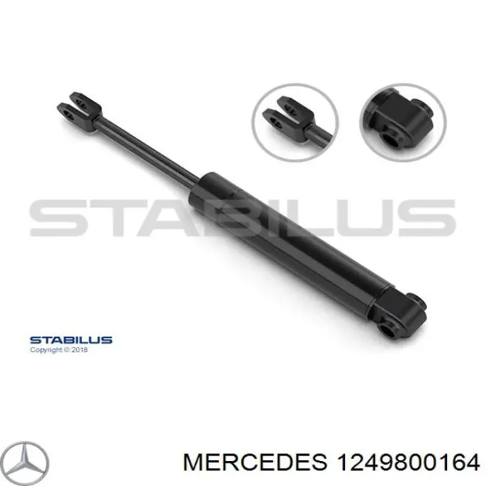 1249800164 Mercedes amortiguador de maletero