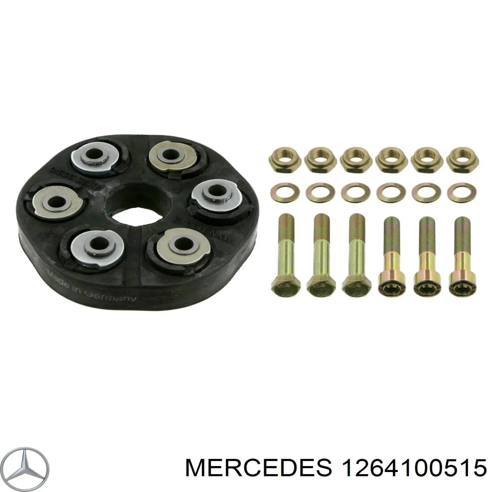 1264100515 Mercedes articulación, árbol longitudinal, delantera