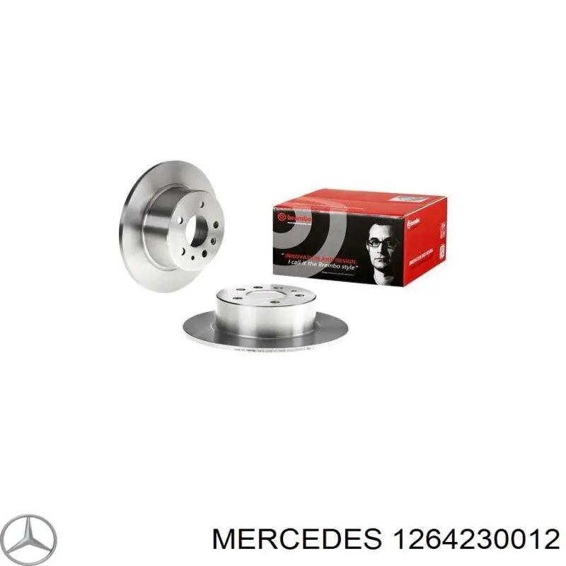 Disco de freno trasero 1264230012 Mercedes