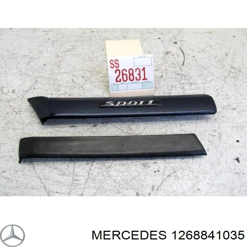 Guardalodos interior izquierdo, guardafango delantero 1268841035 Mercedes