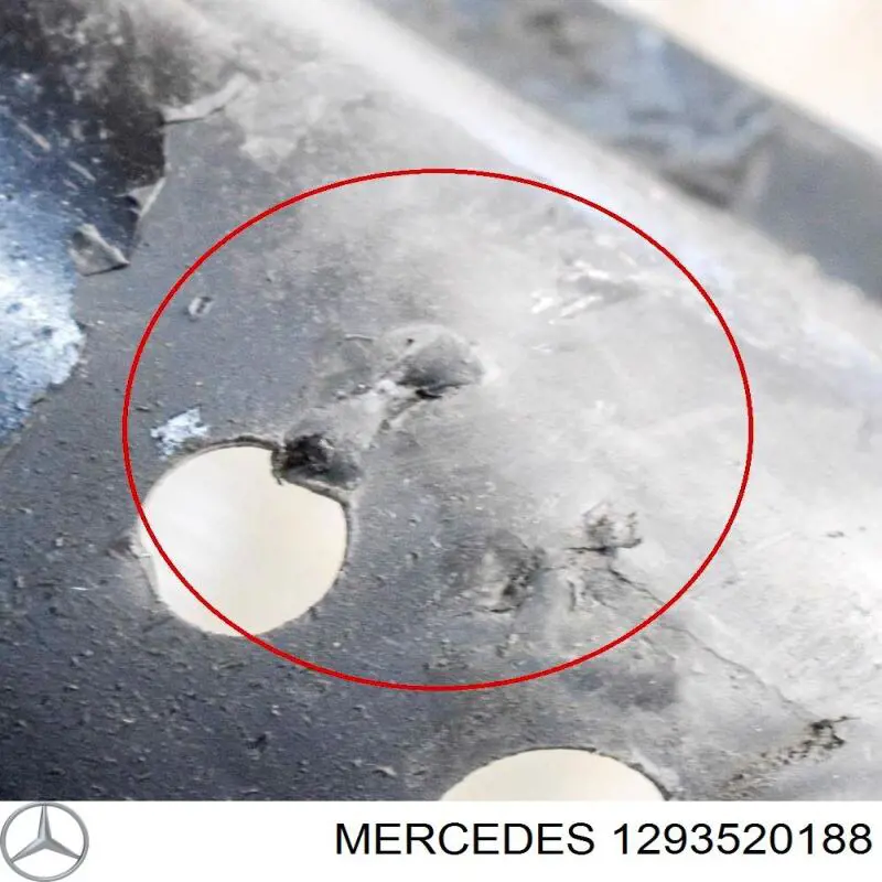 Comprar 1293520088 Mercedes Protección inferior trasera del brazo de suspensión