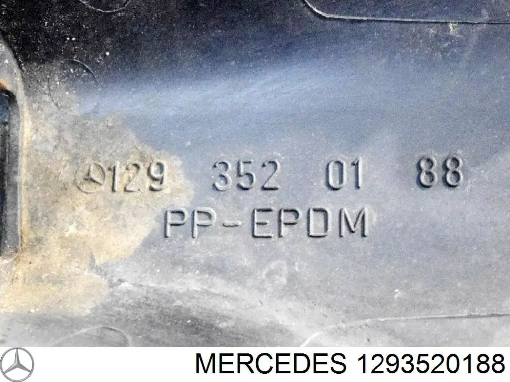 Protección inferior trasera del brazo de suspensión 1293520088 Mercedes