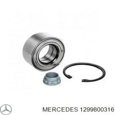 1299800316 Mercedes cojinete de rueda trasero