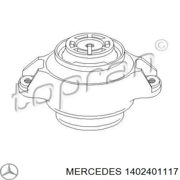 1402401117 Mercedes soporte motor izquierdo