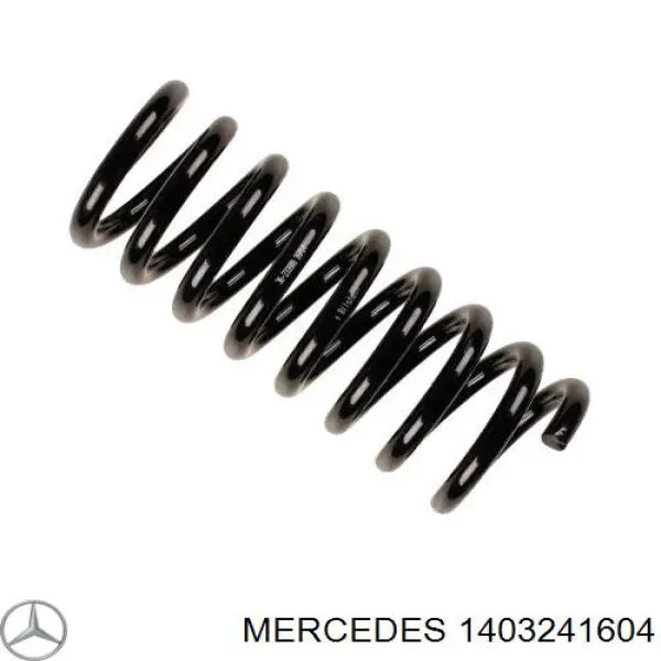 140 324 16 04 Mercedes muelle de suspensión eje trasero