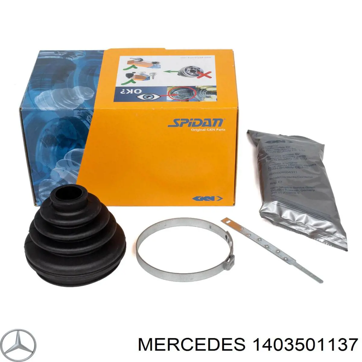 1403501137 Mercedes fuelle, árbol de transmisión trasero interior
